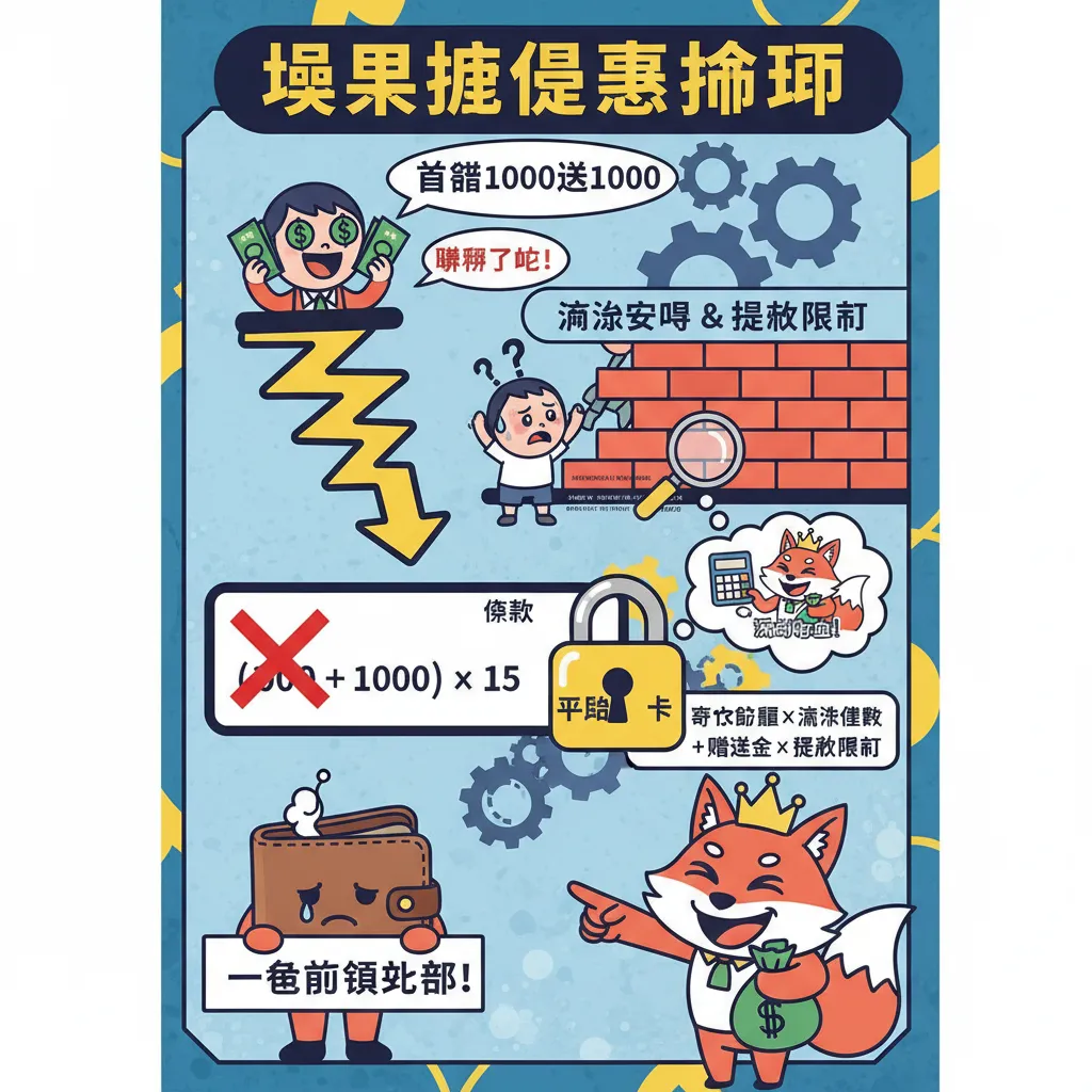 首儲1000送1000優惠活動：如何計算流水要求與提款限制？